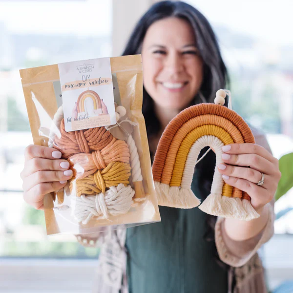 A Branch & Cord: Macrame Rainbow Kit