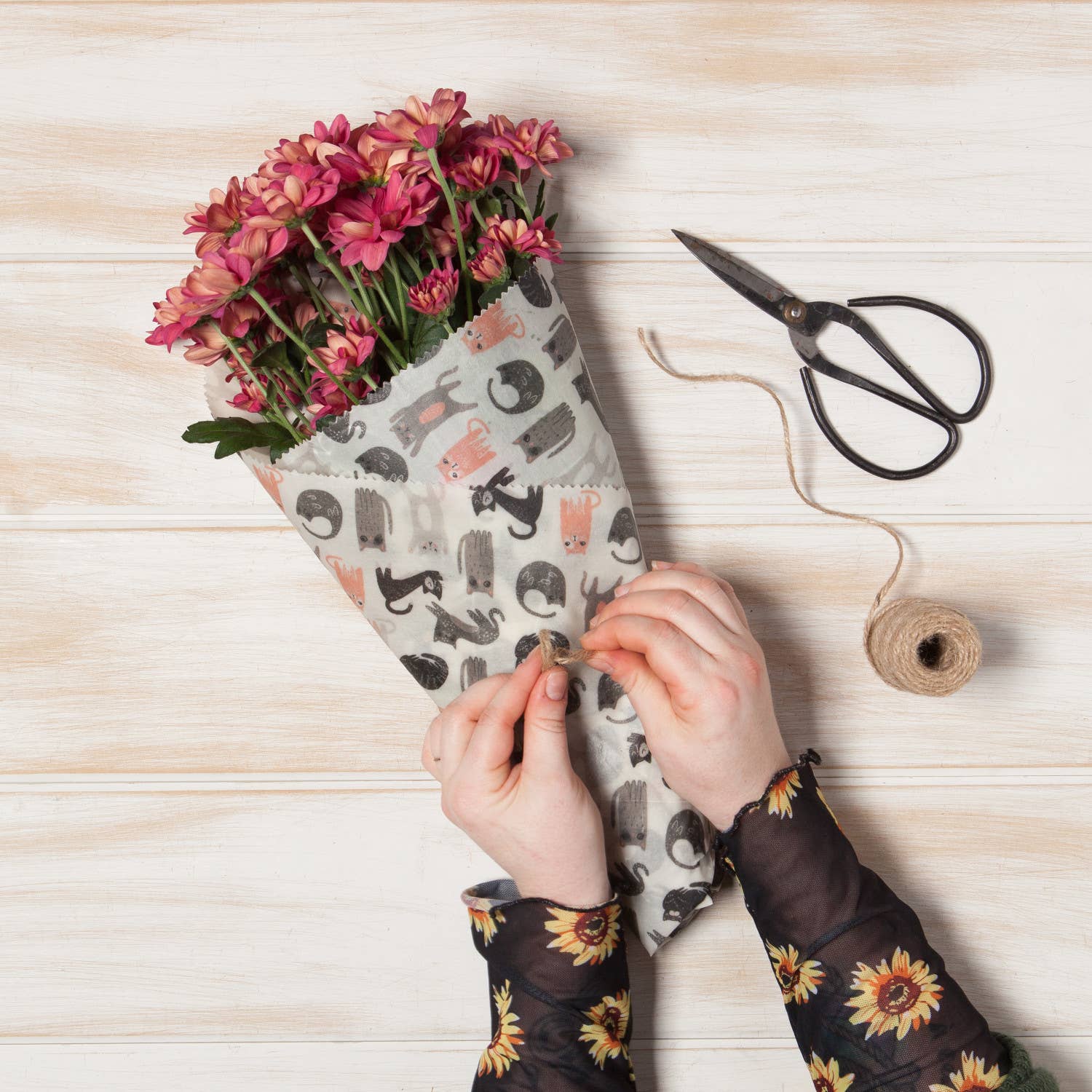 Ecologie: Cats Extra Large Beeswax Wrap - Image 5