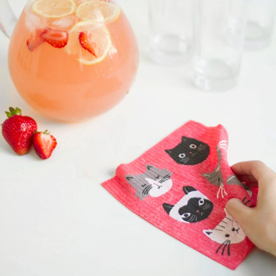 Ecologie: Cats Meow Swedish Dishcloth - Image 3