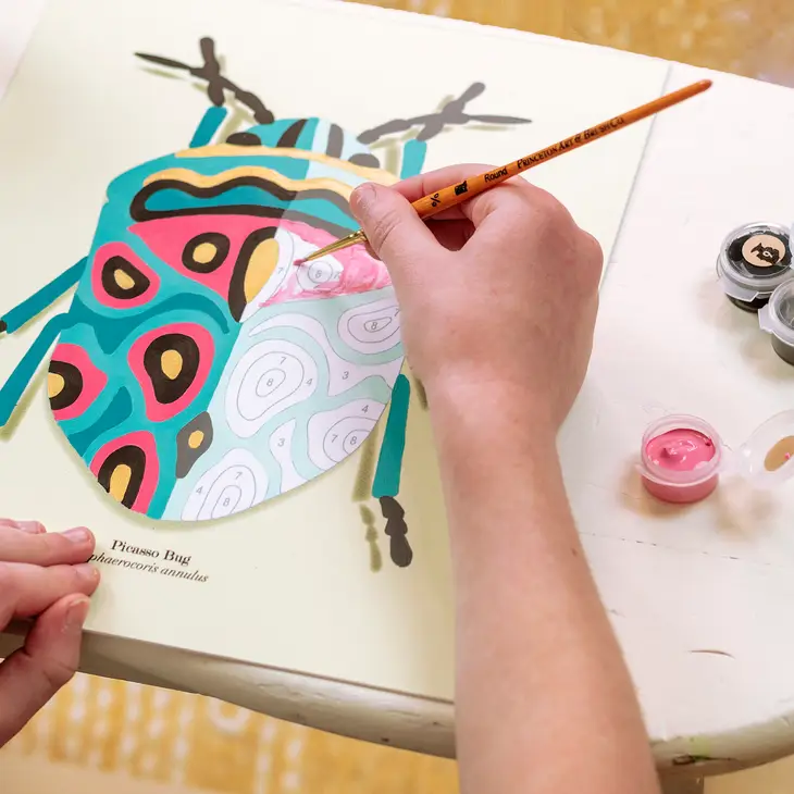 Elle Crée (She Creates): Kids Picasso Bug Paint-By-Number Kit - Image 2