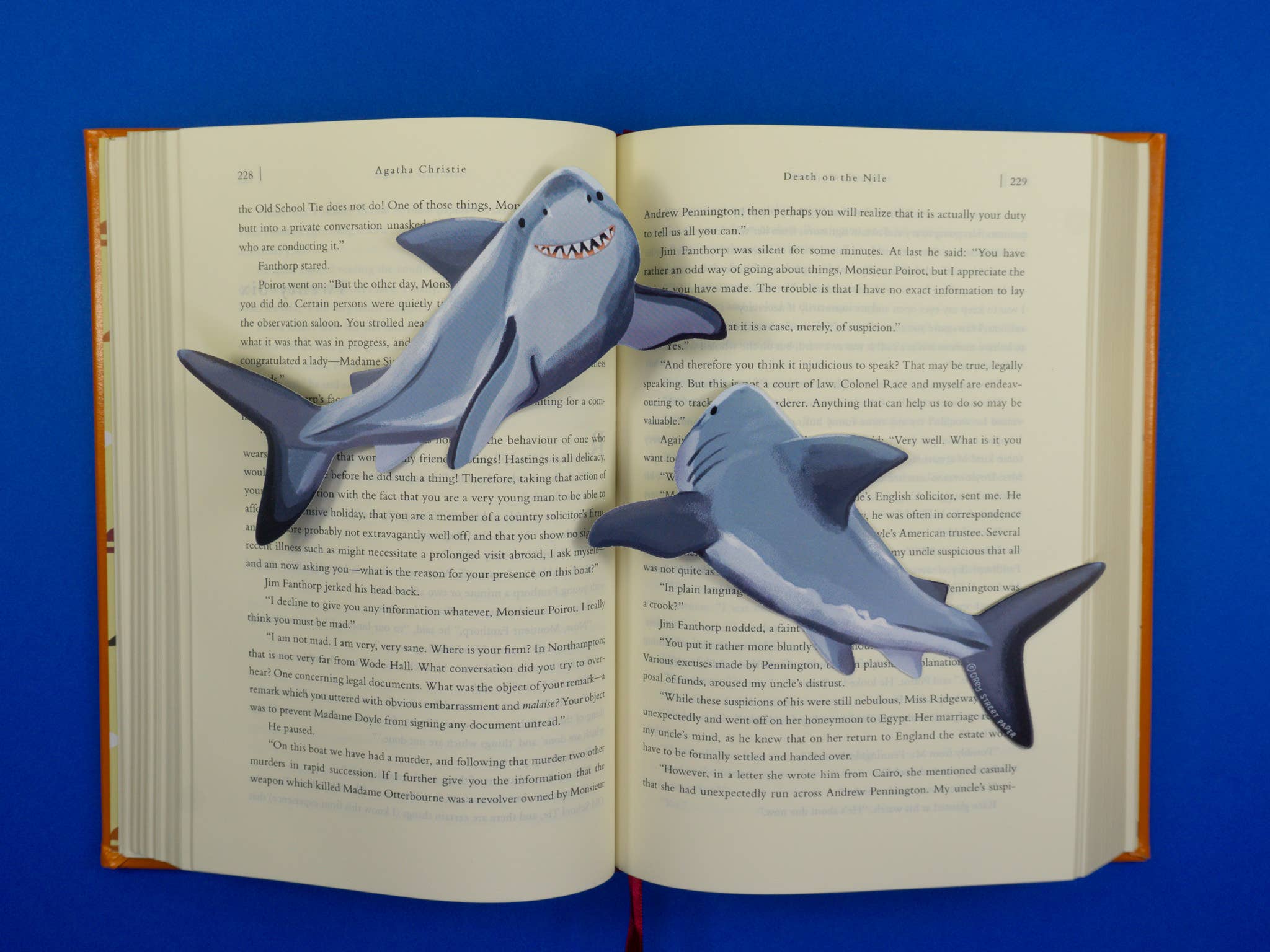 Grey Street Paper: Shark Die-Cut Bookmark - Image 3