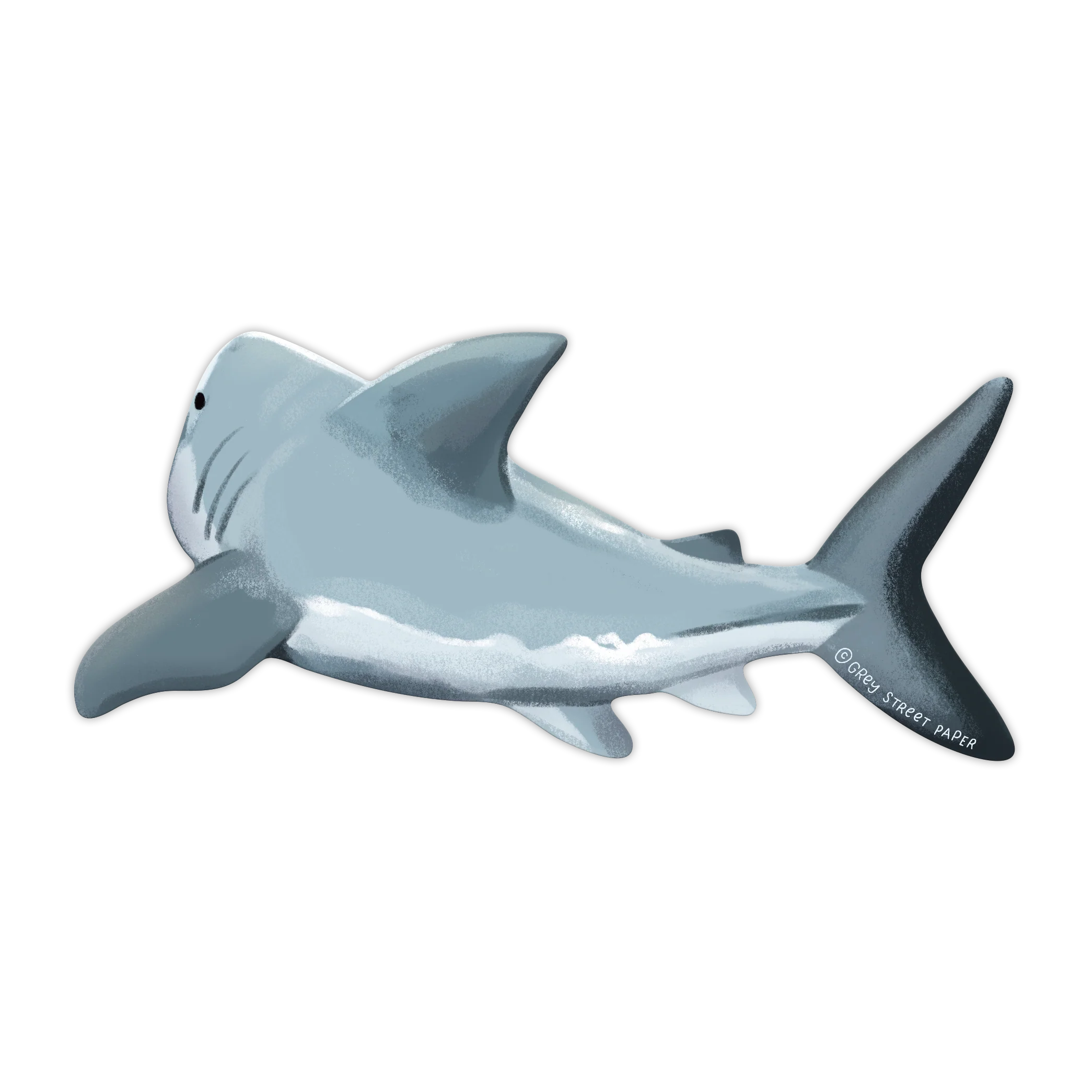 Grey Street Paper: Shark Die-Cut Bookmark - Image 5