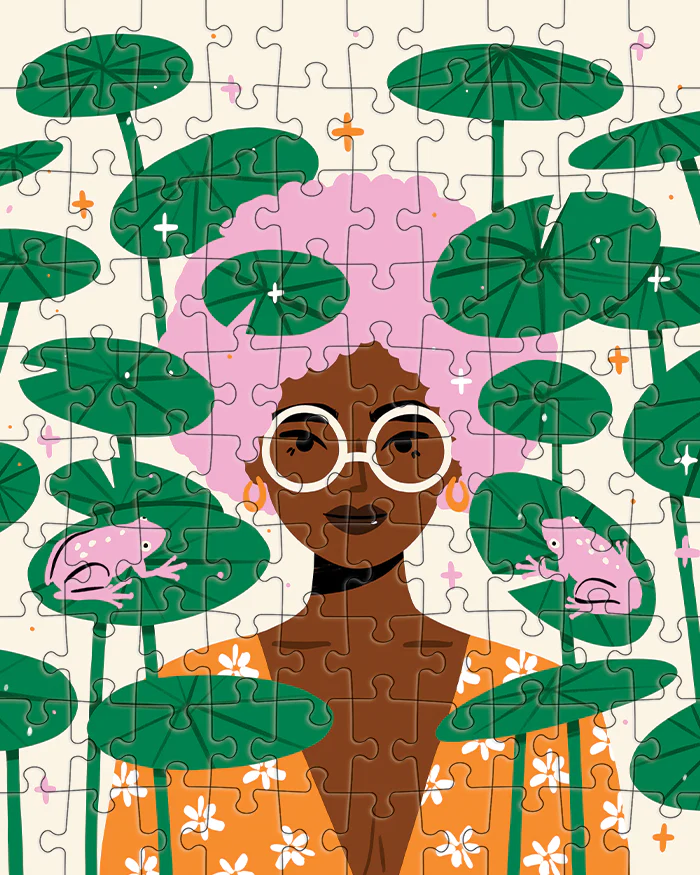 JIGGY Puzzles: JIGGY Junior 100pc: Among The Lily Pads by Charly Clements - Image 2