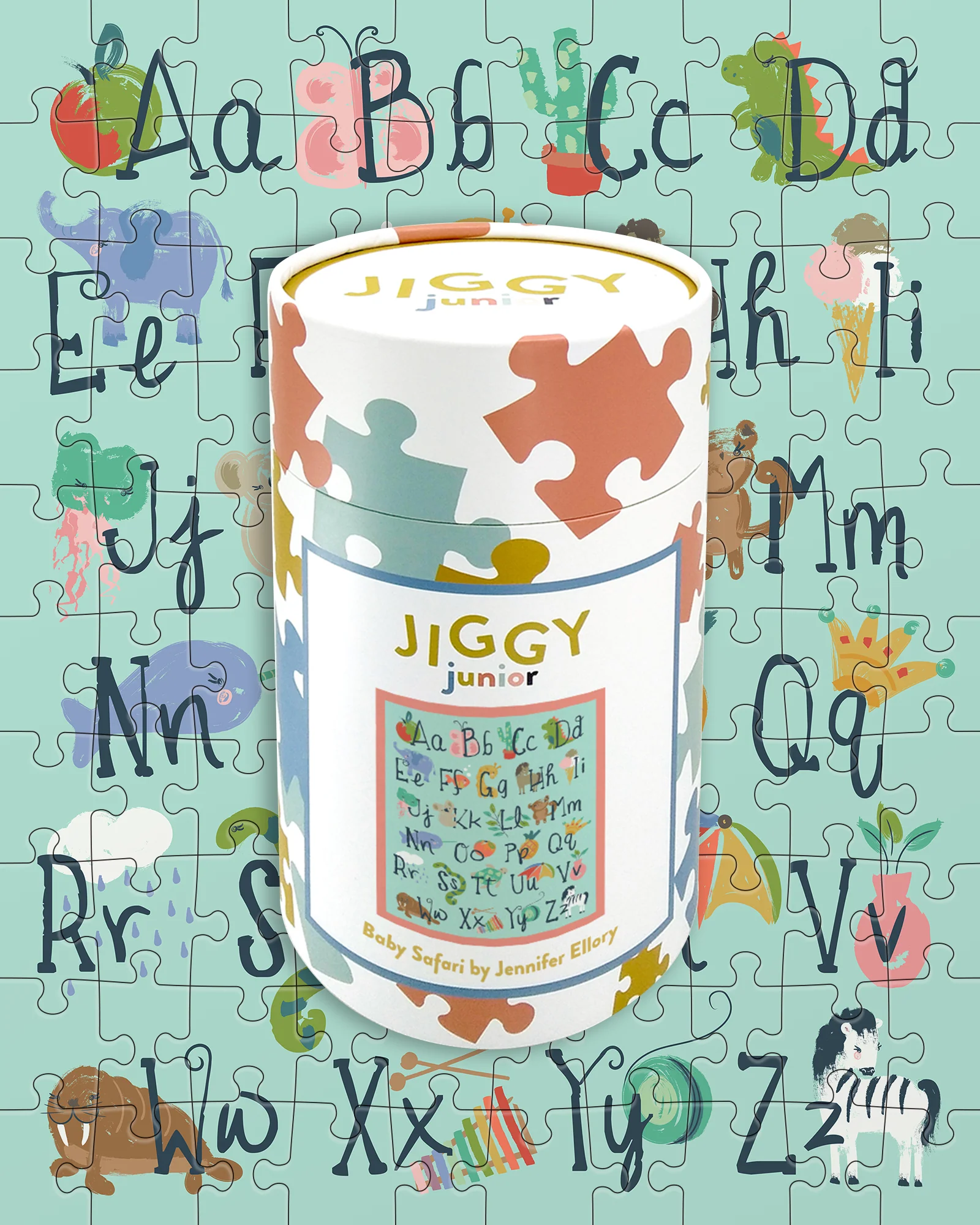 JIGGY Puzzles: JIGGY Junior 100pc: Baby Safari by Jennifer Ellory - Image 5