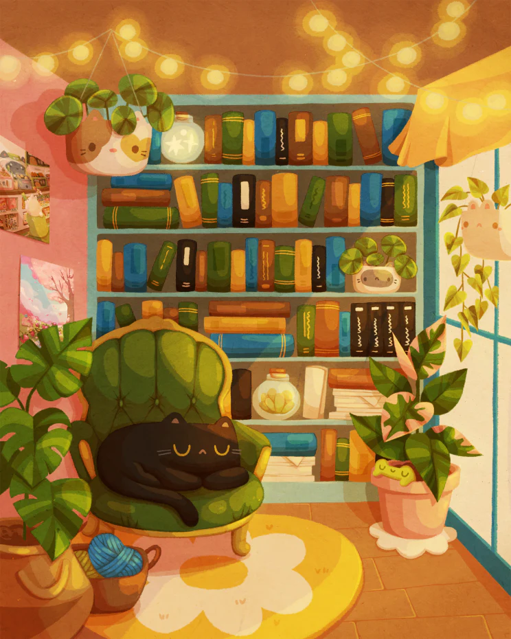 JIGGY Puzzles: JIGGY Junior 100pc: Home Library by Cissy's Art Cafe - Image 3