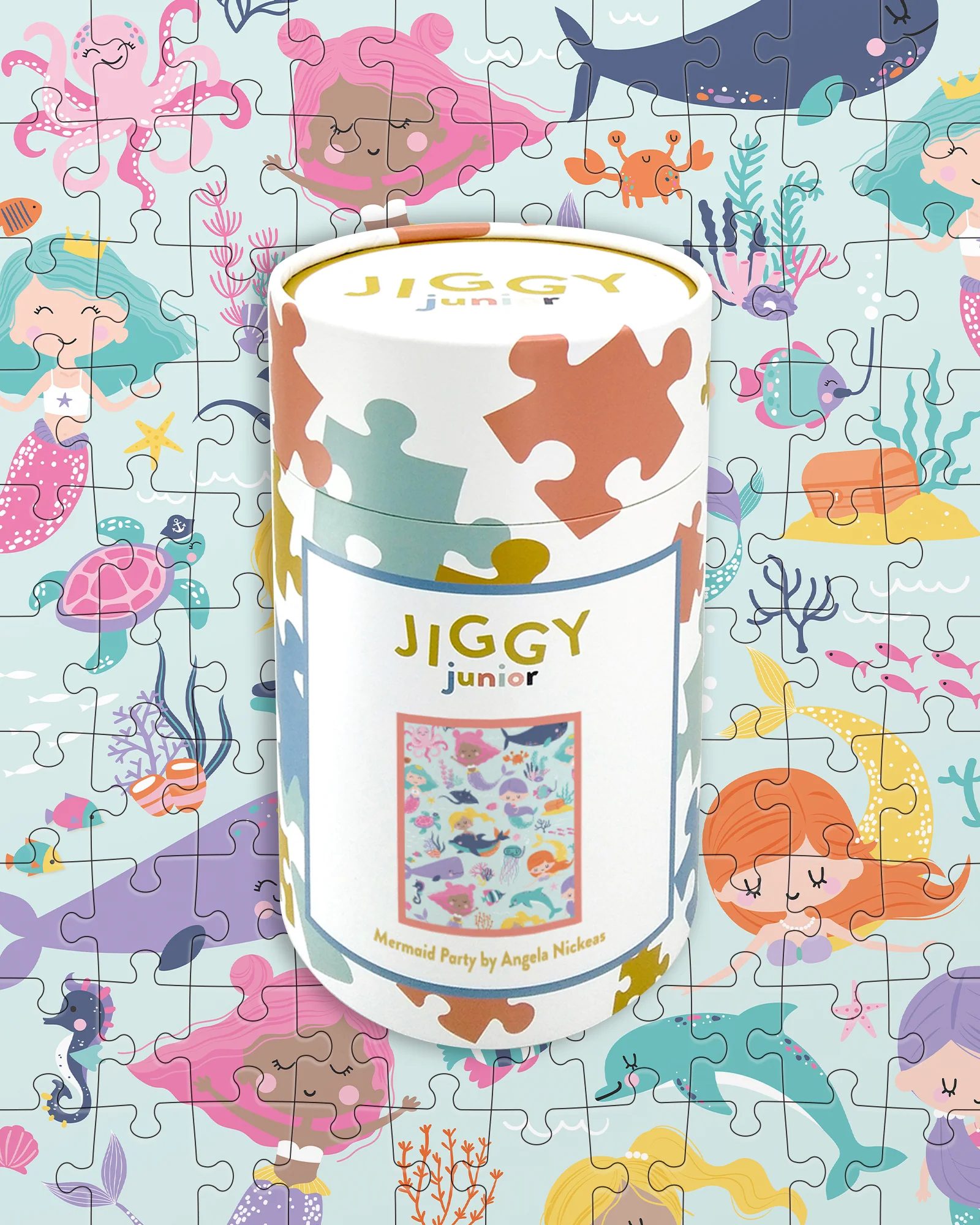 JIGGY Puzzles: JIGGY Junior 100pc: Mermaid Party by Angela Nickeas - Image 5