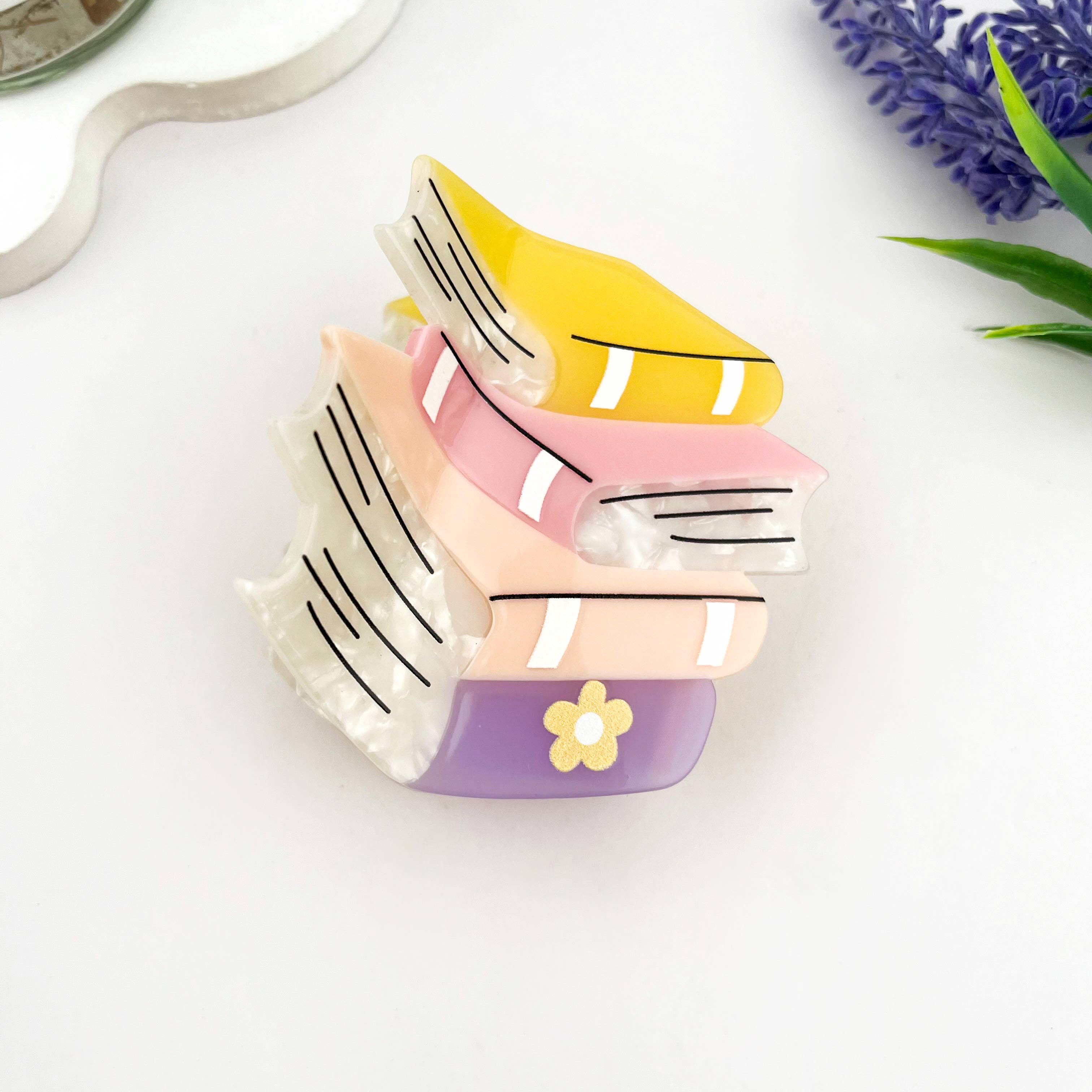 mildstyles: Book & Pen Acetate Hair Claw Clip – Creative Design - Image 2