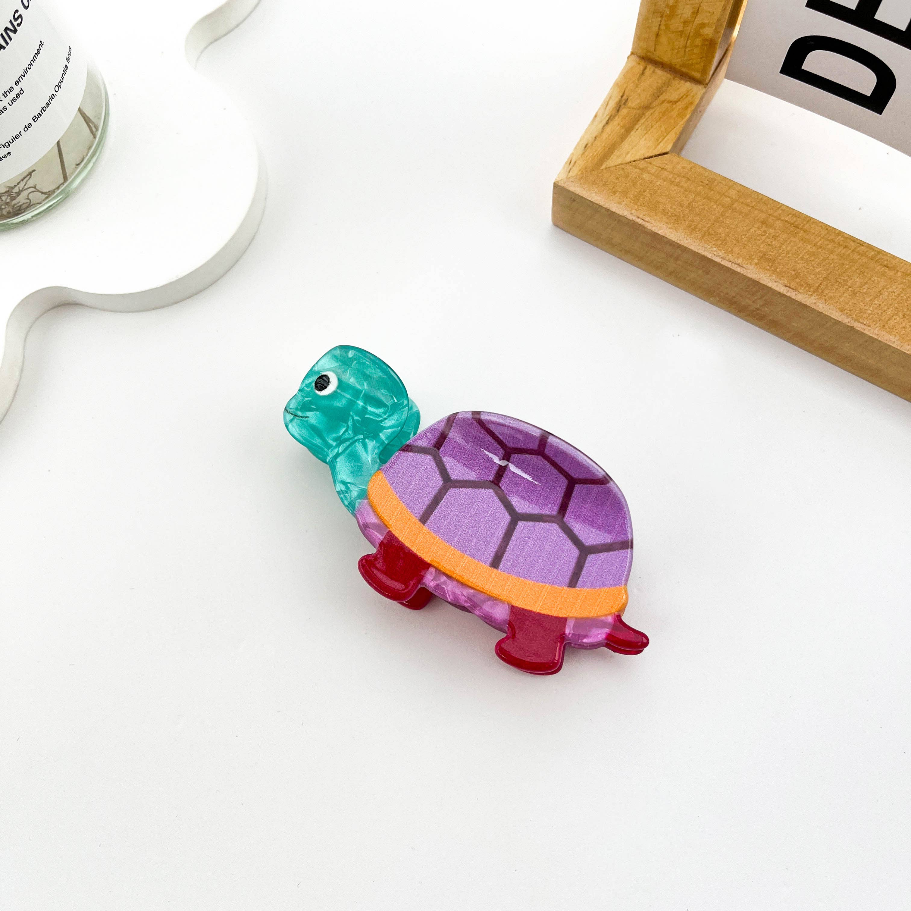 mildstyles: Cartoon Marine Life Sea Turtle Acrylic Hair Claw Clip - Image 8