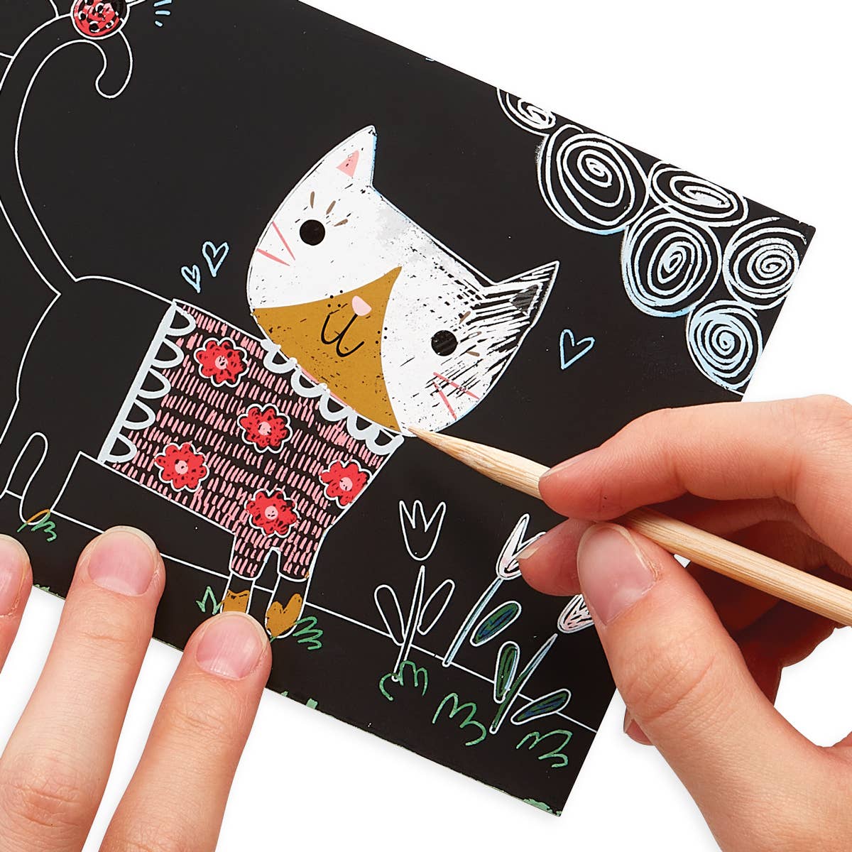 OOLY: Mini Scratch & Scribble Art Kit: Cutie Cats - Image 4