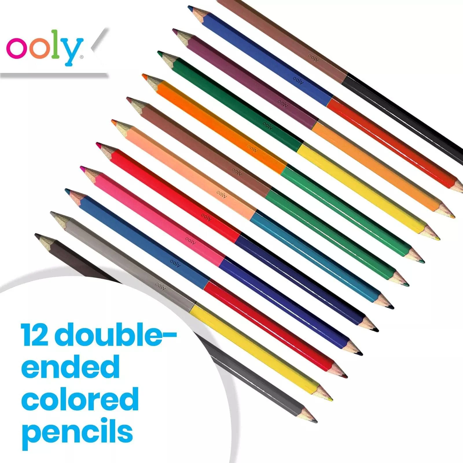 OOLY: 2 Of A Kind Double-Ended Colored Pencils - Image 3