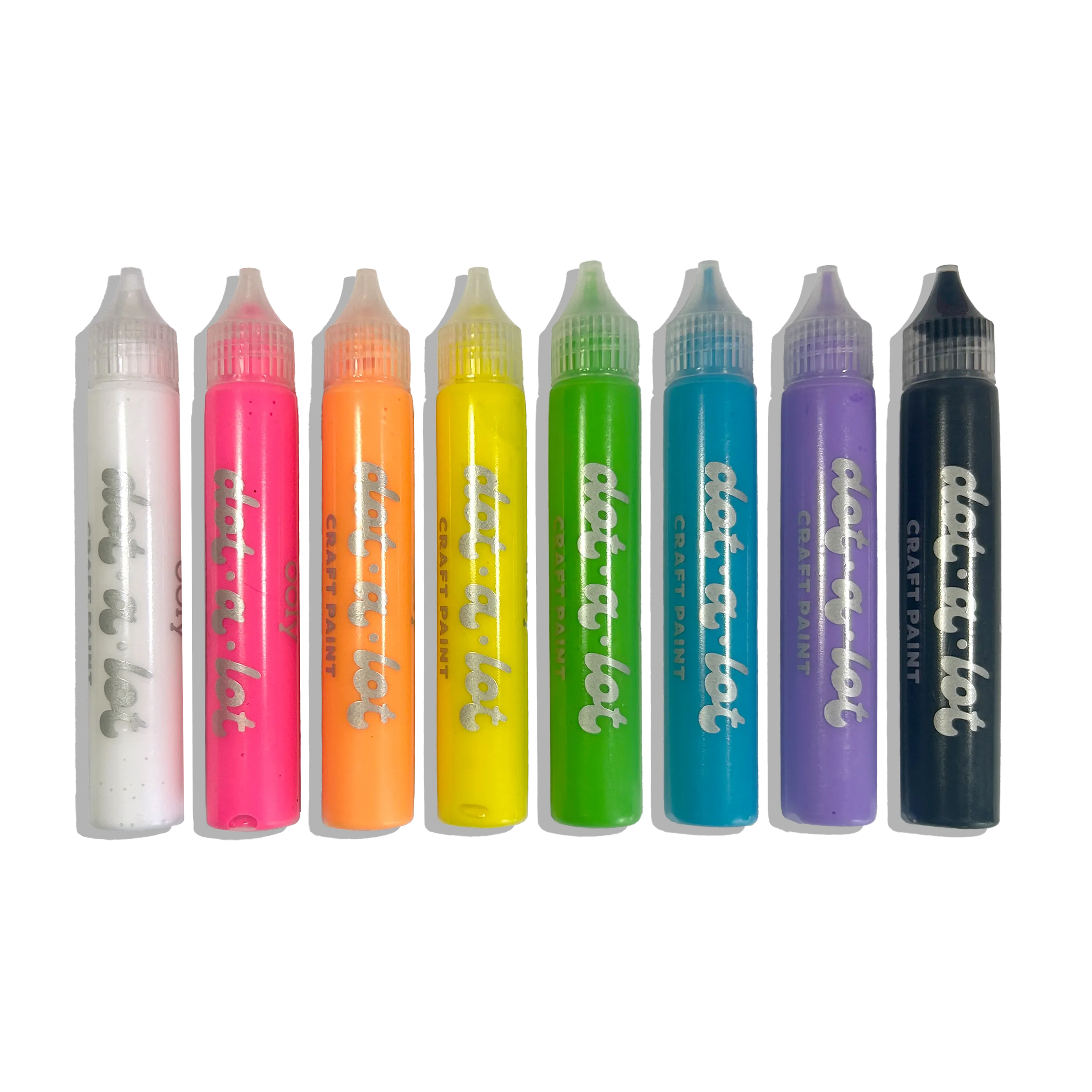 OOLY: Dot-A-Lot: Dimensional Craft Paint - Bright (Set of 8) - Image 3