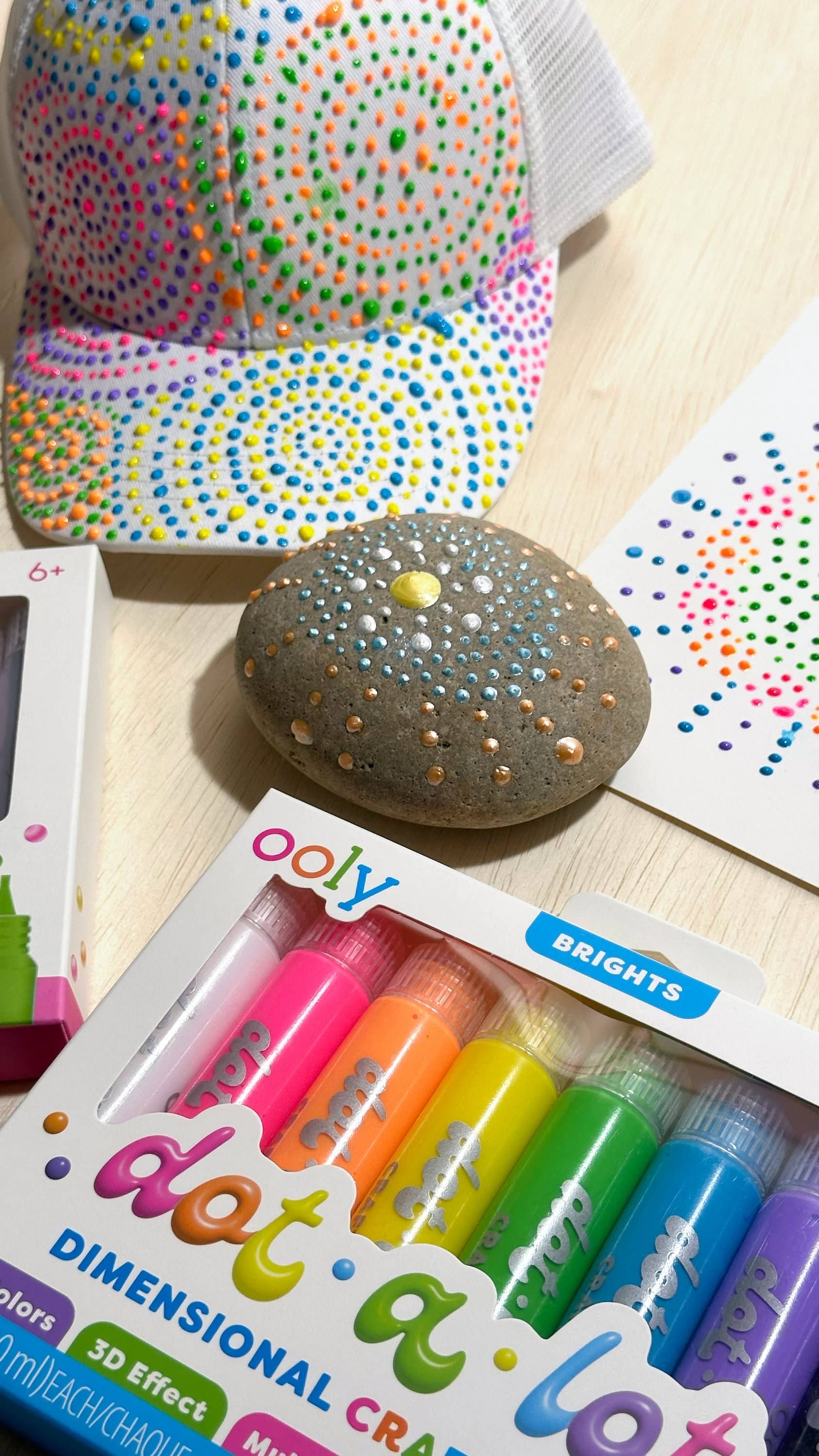 OOLY: Dot-A-Lot: Dimensional Craft Paint - Bright (Set of 8) - Image 7