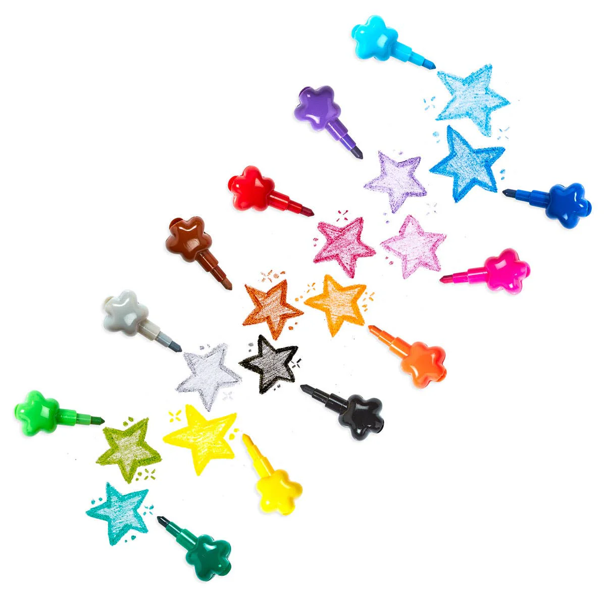 OOLY - Stack of Stars Stacking Crayons - Image 4
