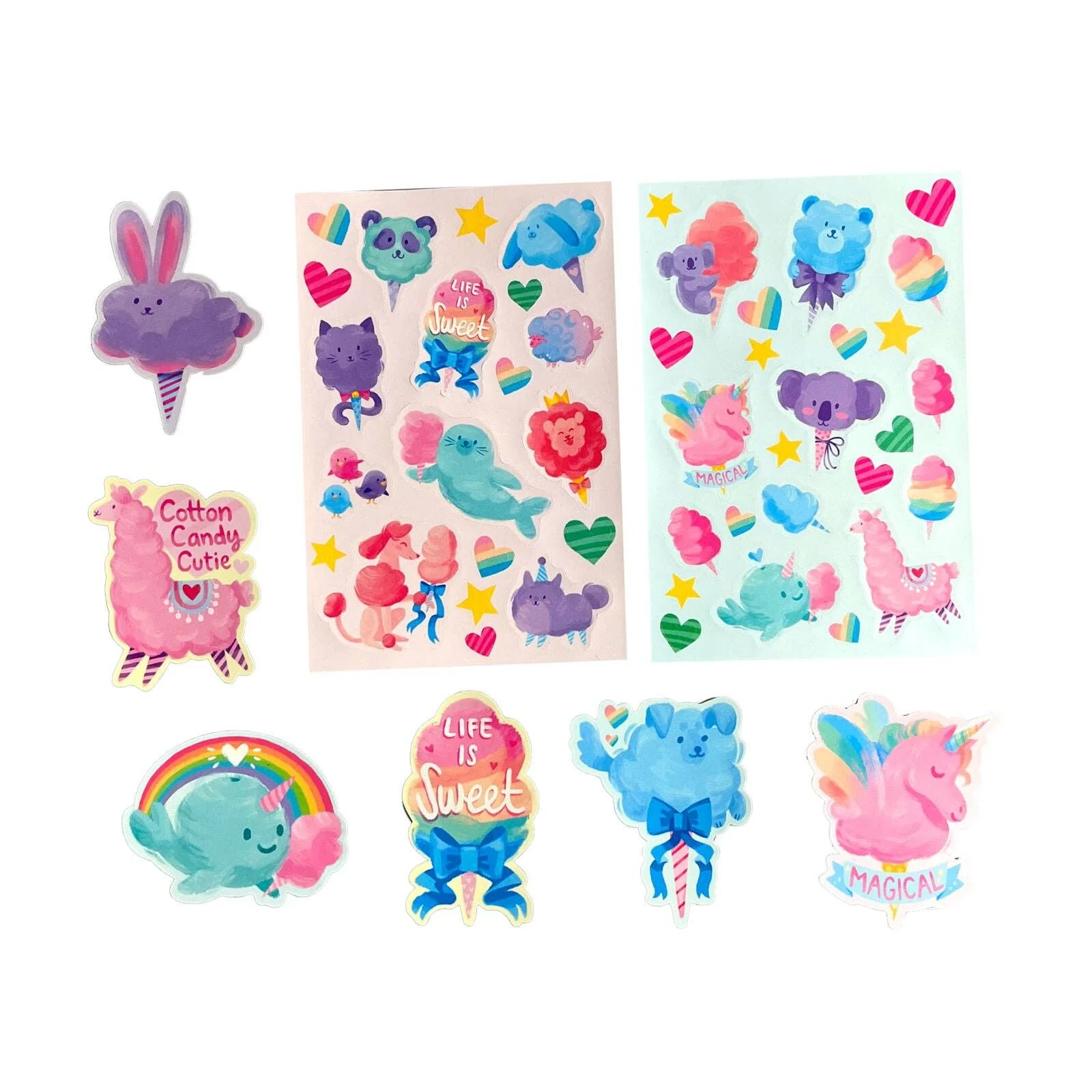 OOLY: Stickiville Stickers: Fluffy Cotton Candy - Scented(Paper) - Image 3