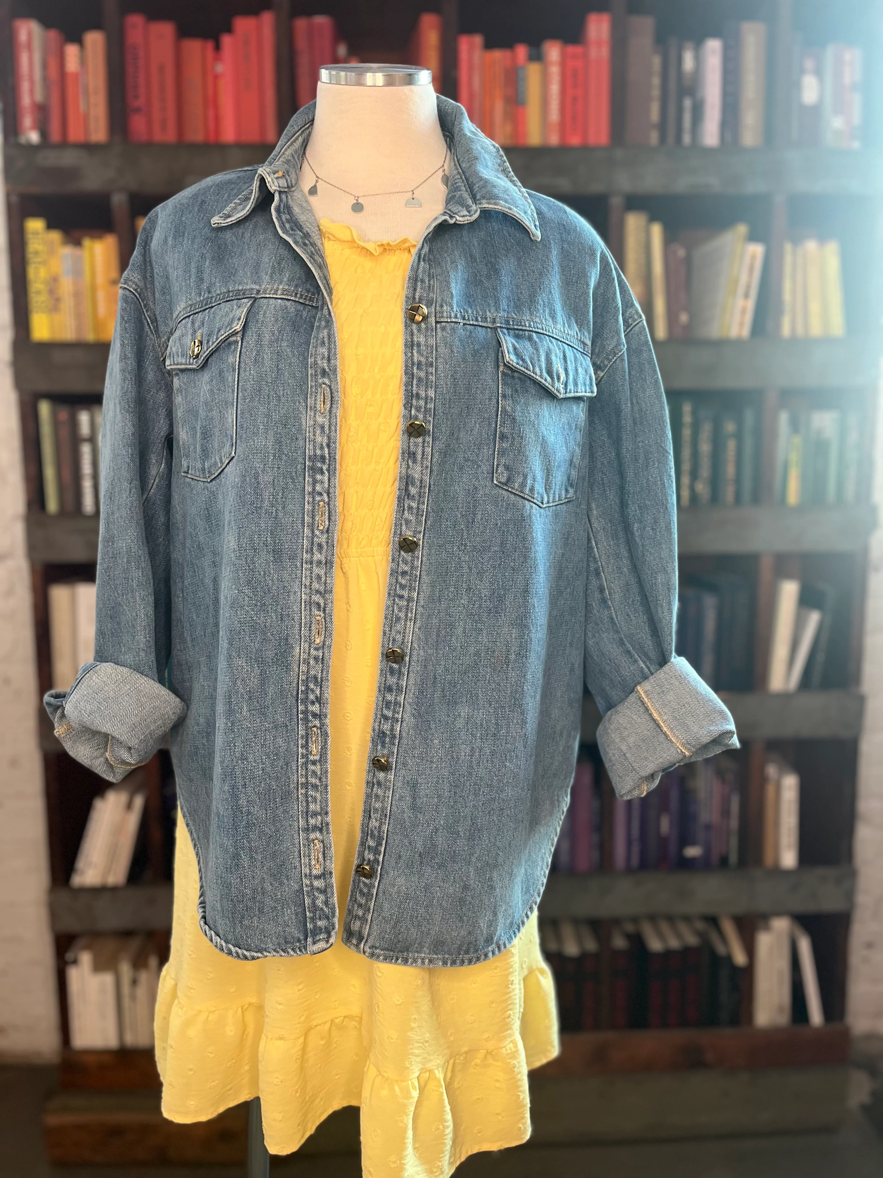 PRIDE DENIM JACKET “I EAT PEACHES” - Image 3
