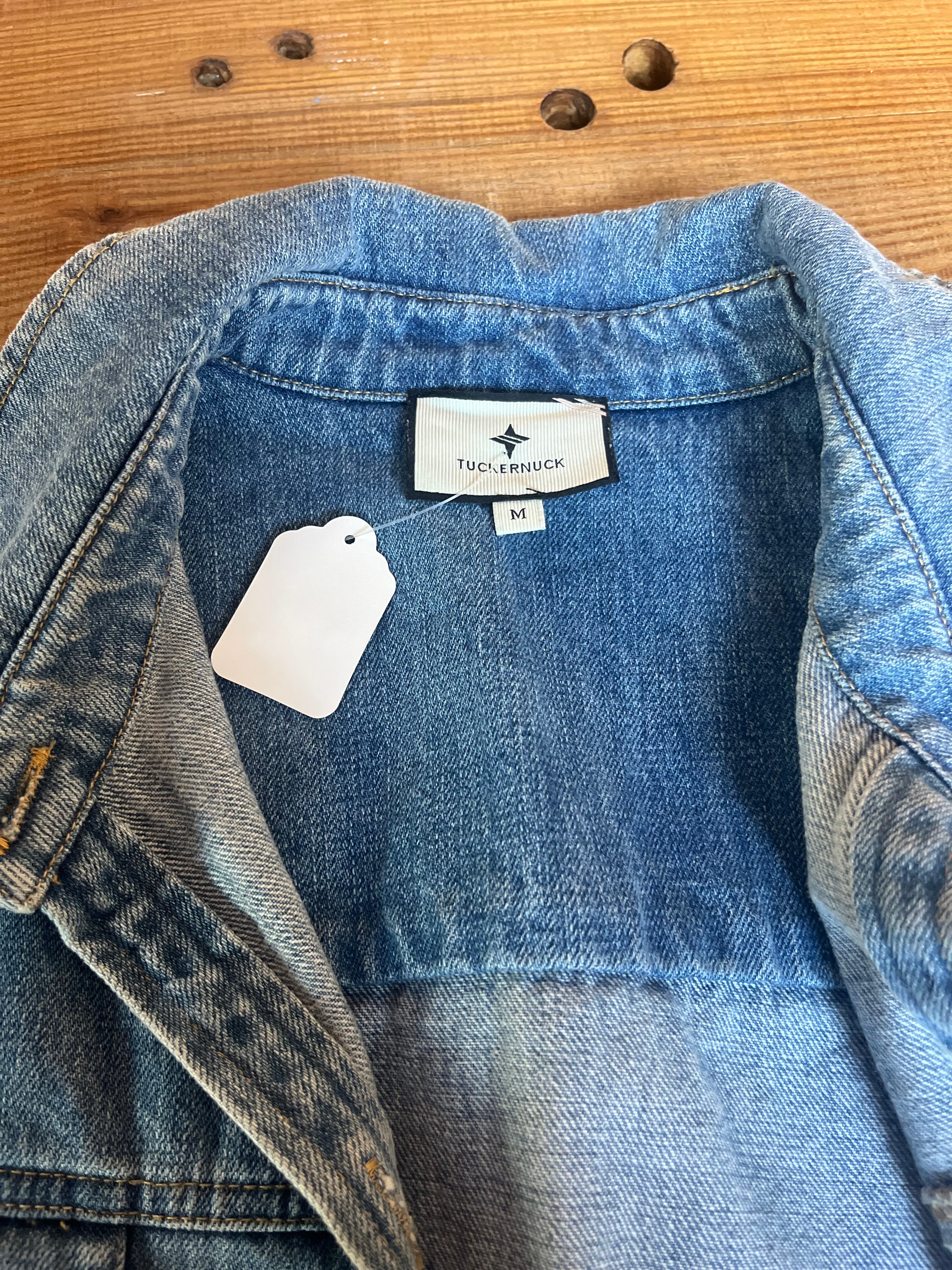 PRIDE DENIM JACKET “I EAT PEACHES” - Image 7