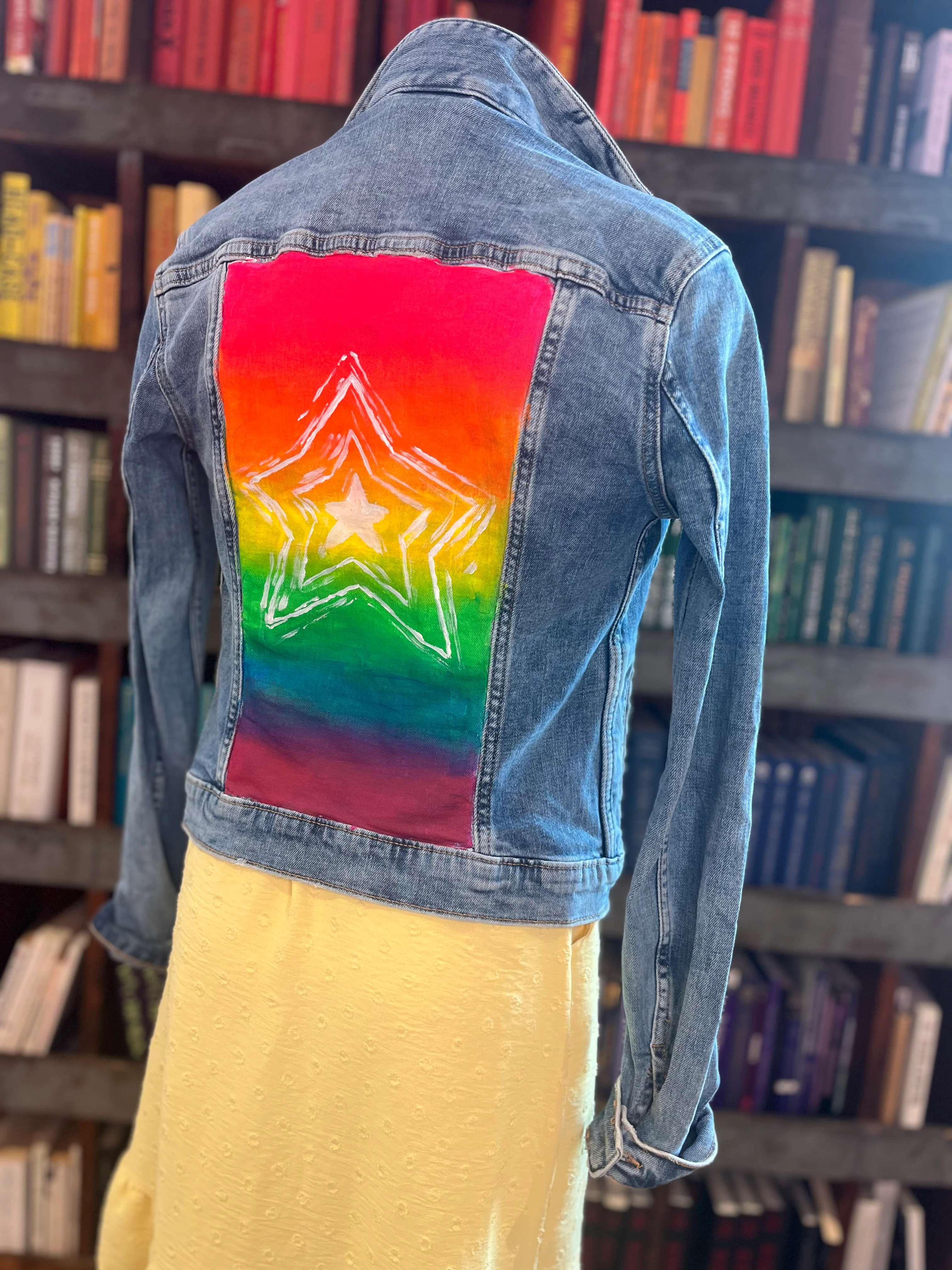 PRIDE DENIM JACKET RAINBOW OMBRÉ - Image 3