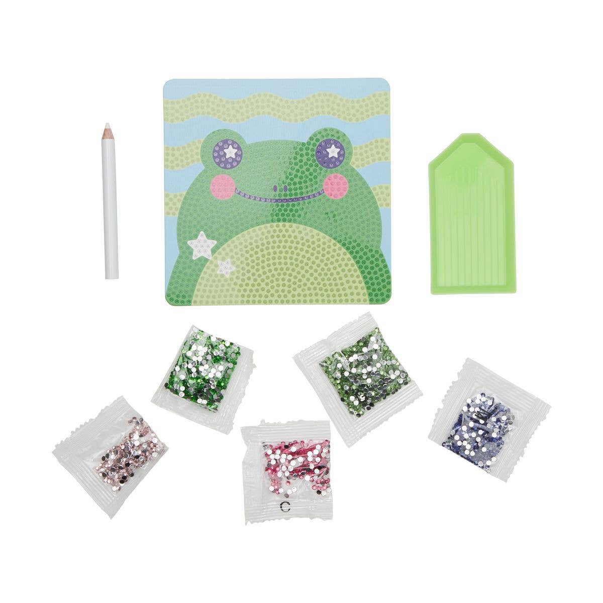 OOLY: Razzle Dazzle D.I.Y. Mini Gem Art Kit - Funny Frog - Image 2