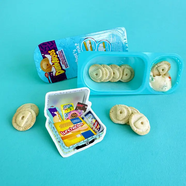 Shop Trimmings: 90's Nostalgia Lunch Box Sticker - Image 2
