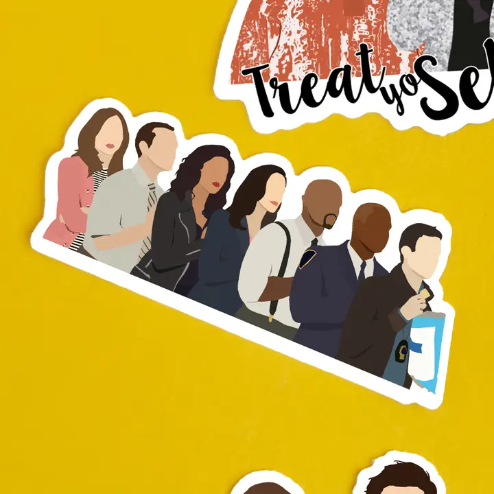 Shop Trimmings: Brooklyn Nine Nine Cast Sticker - Image 2