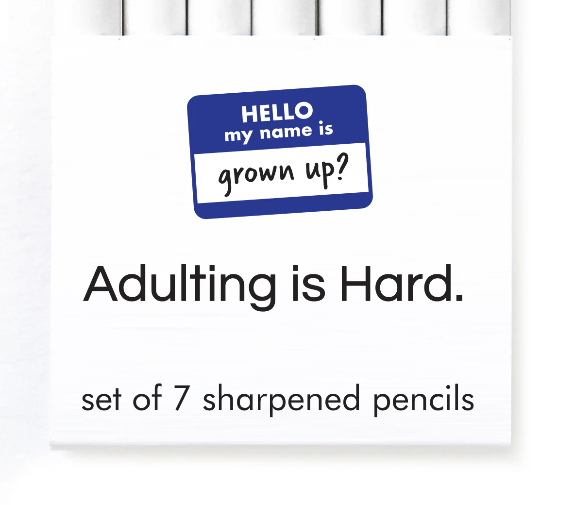 Snifty: Adulting Is Hard Heart Pencil Set - Image 3