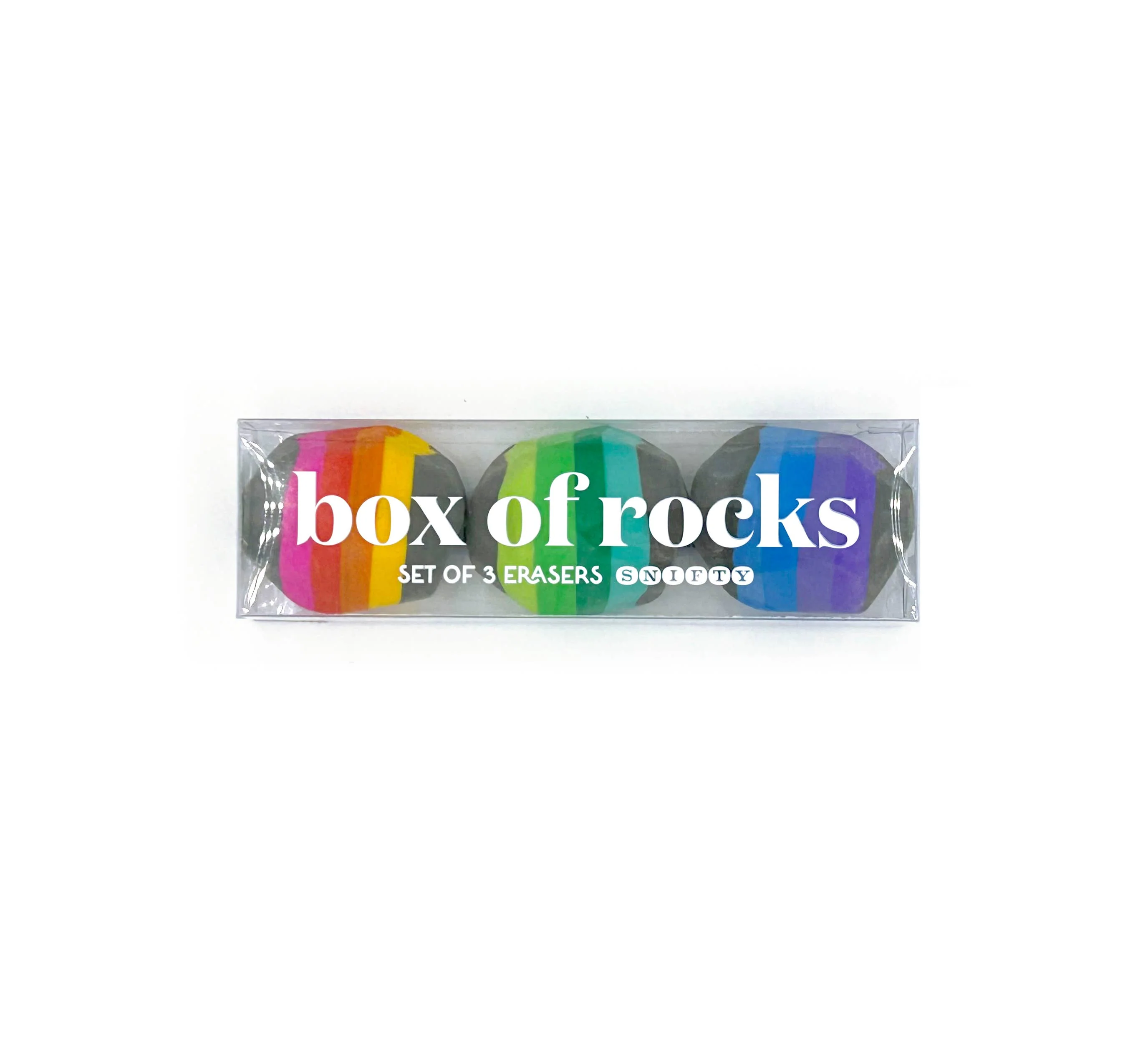 SNIFTY: BOX OF ROCKS ERASERS