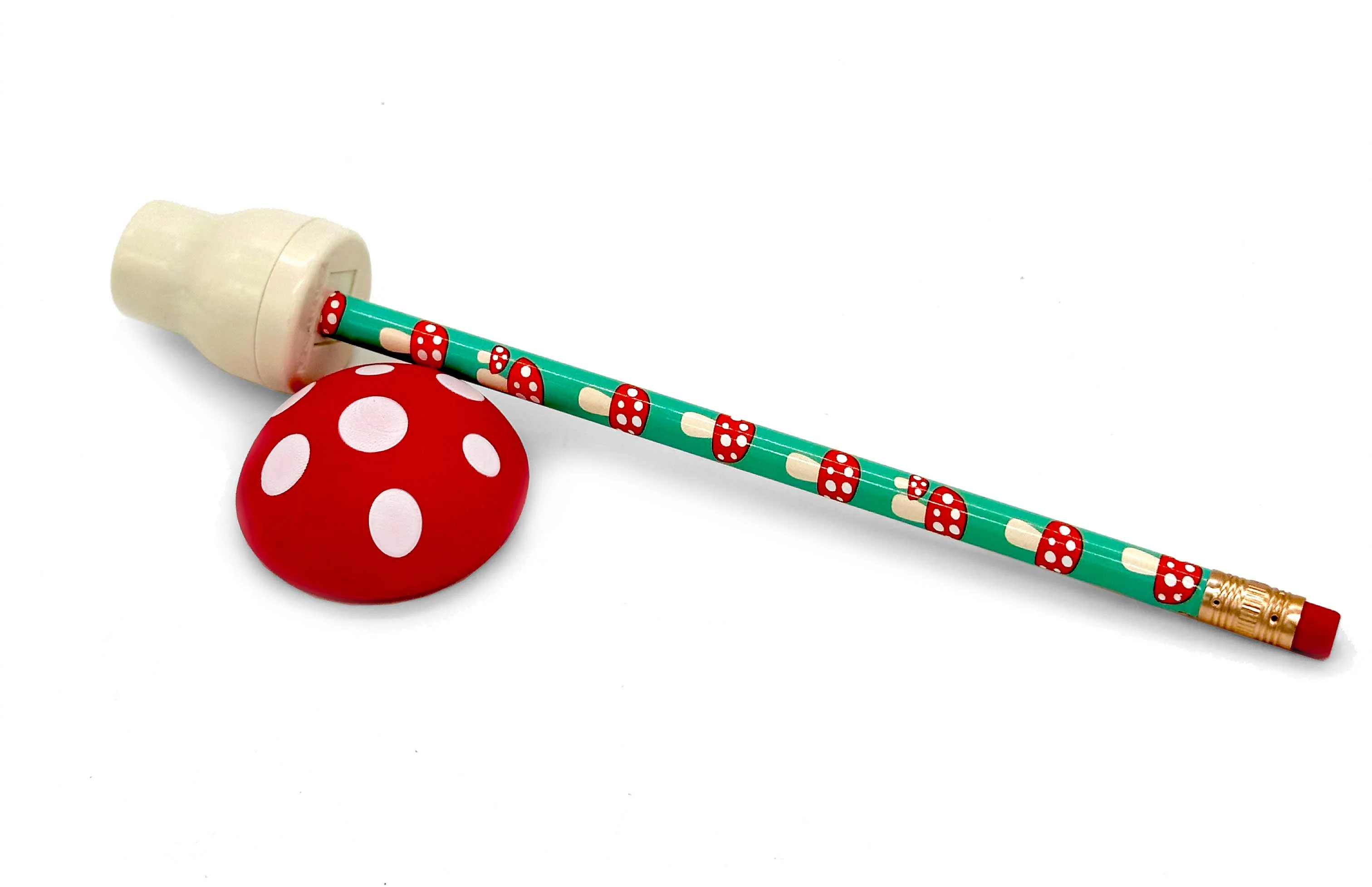 SNIFTY:  WRITER'S WORKSHOP Mushroom Pencils + Sharpener - Image 2