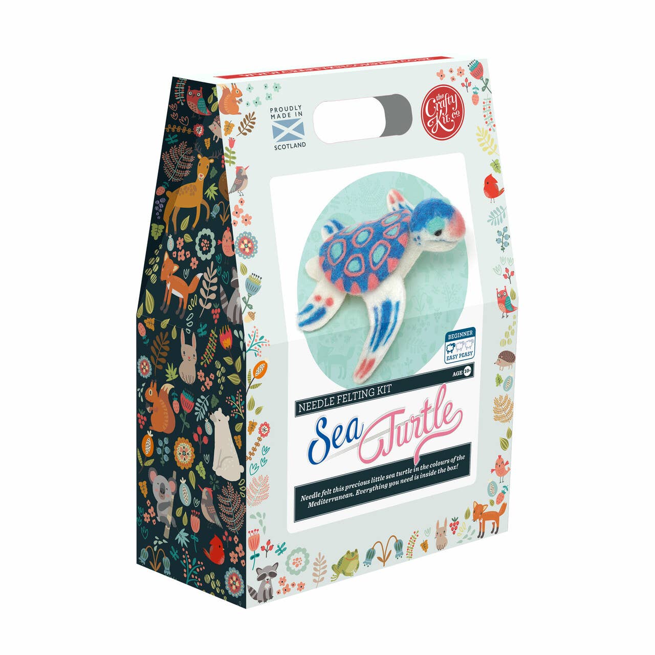 The Crafty Kit Company: Sea Turtle Needle Felt Craft Kit - Image 3