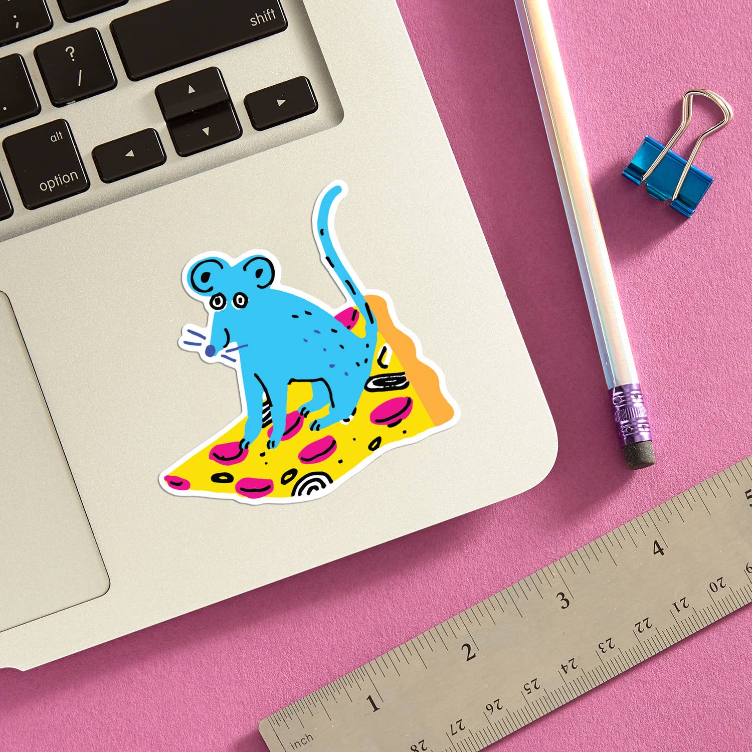 The Found: Pizza Rat Die Cut Sticker - Image 2