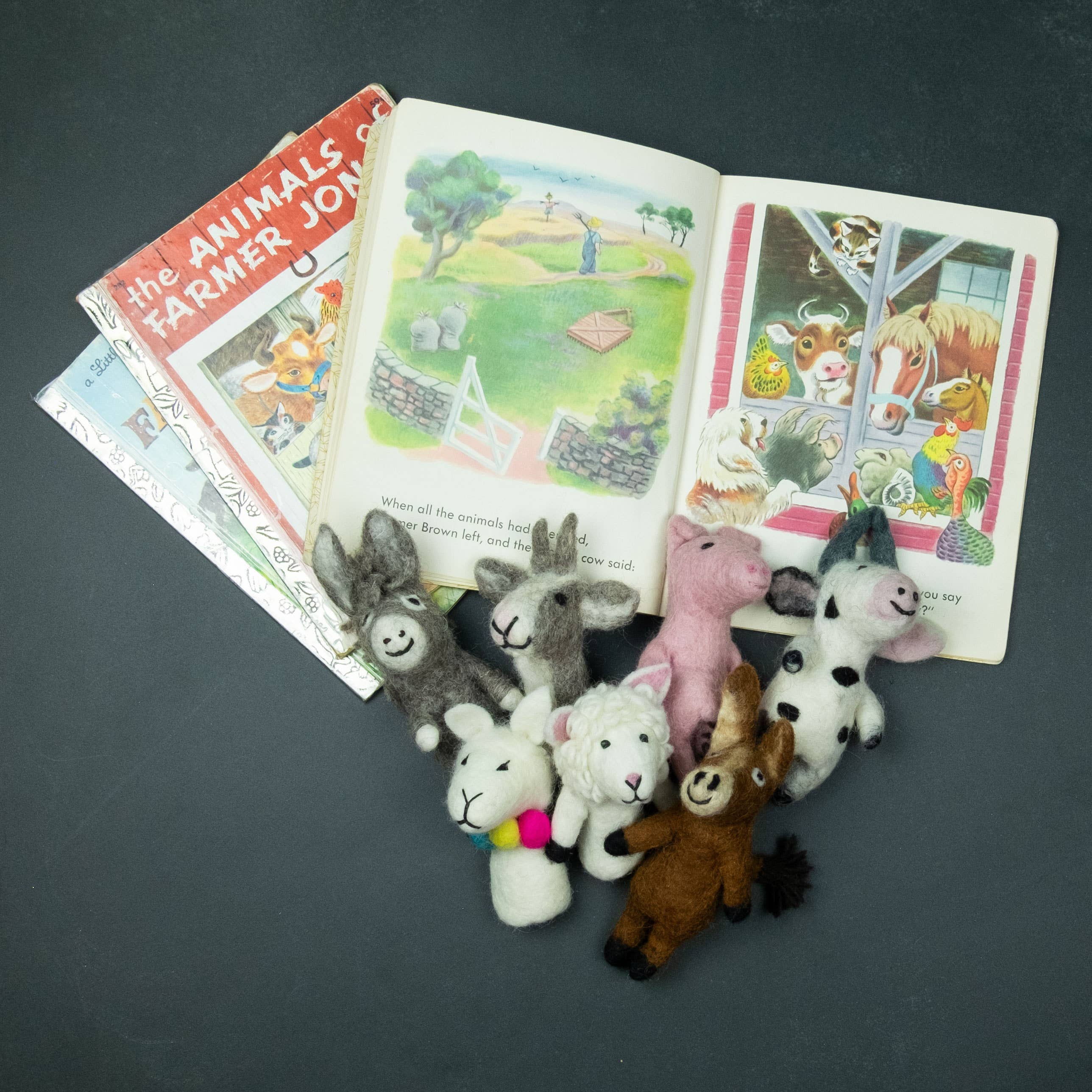 The Winding Road: Felt Finger Puppets Assorted Barnyard Buddies - Image 2