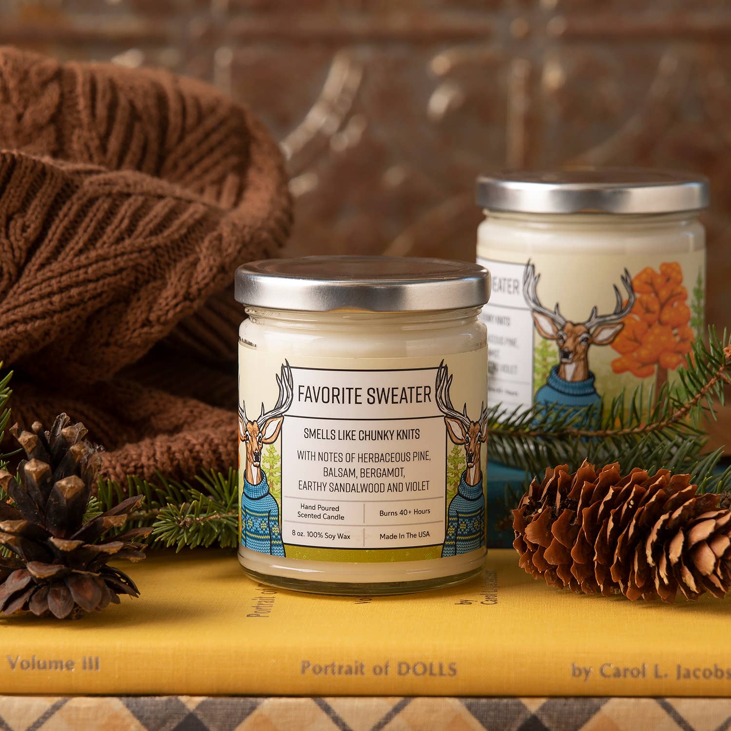 Two Little Fruits - Scented Candle | Pine Scent | Fall Scent | Favorite Sweater - Image 6