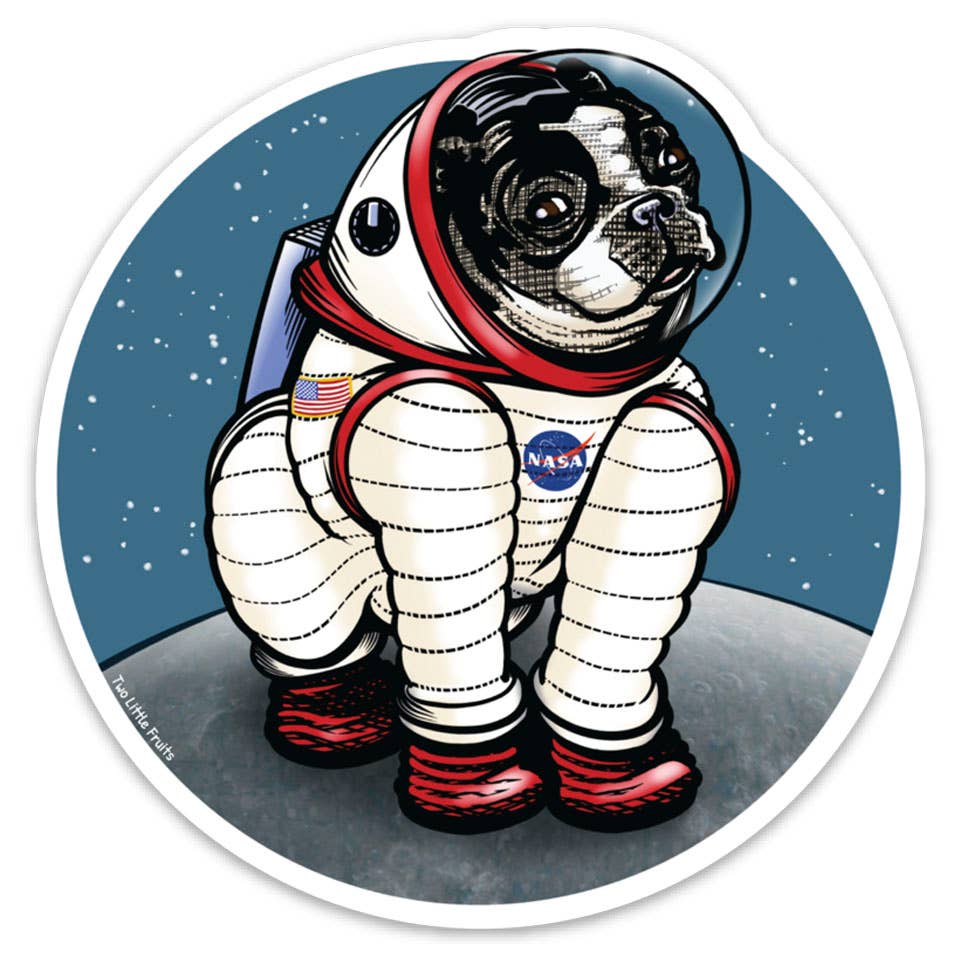 Two Little Fruits - Stickers | Astronaut Dog Stickers | Vinyl Sticker | Gifts - Image 3