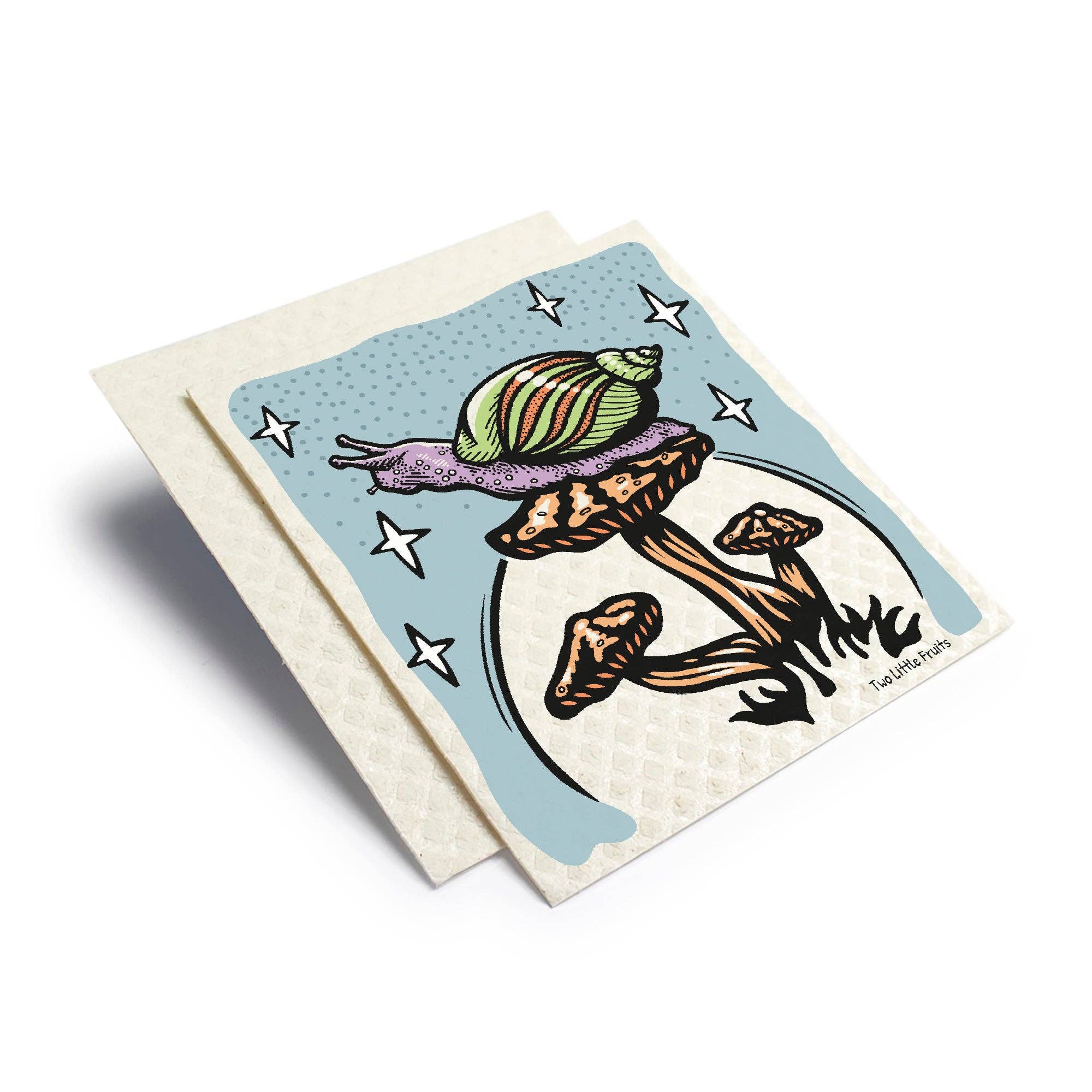 Two Little Fruits: Swedish Dishcloth - Garden Snail – Reusable Swedish Sponge - Image 3