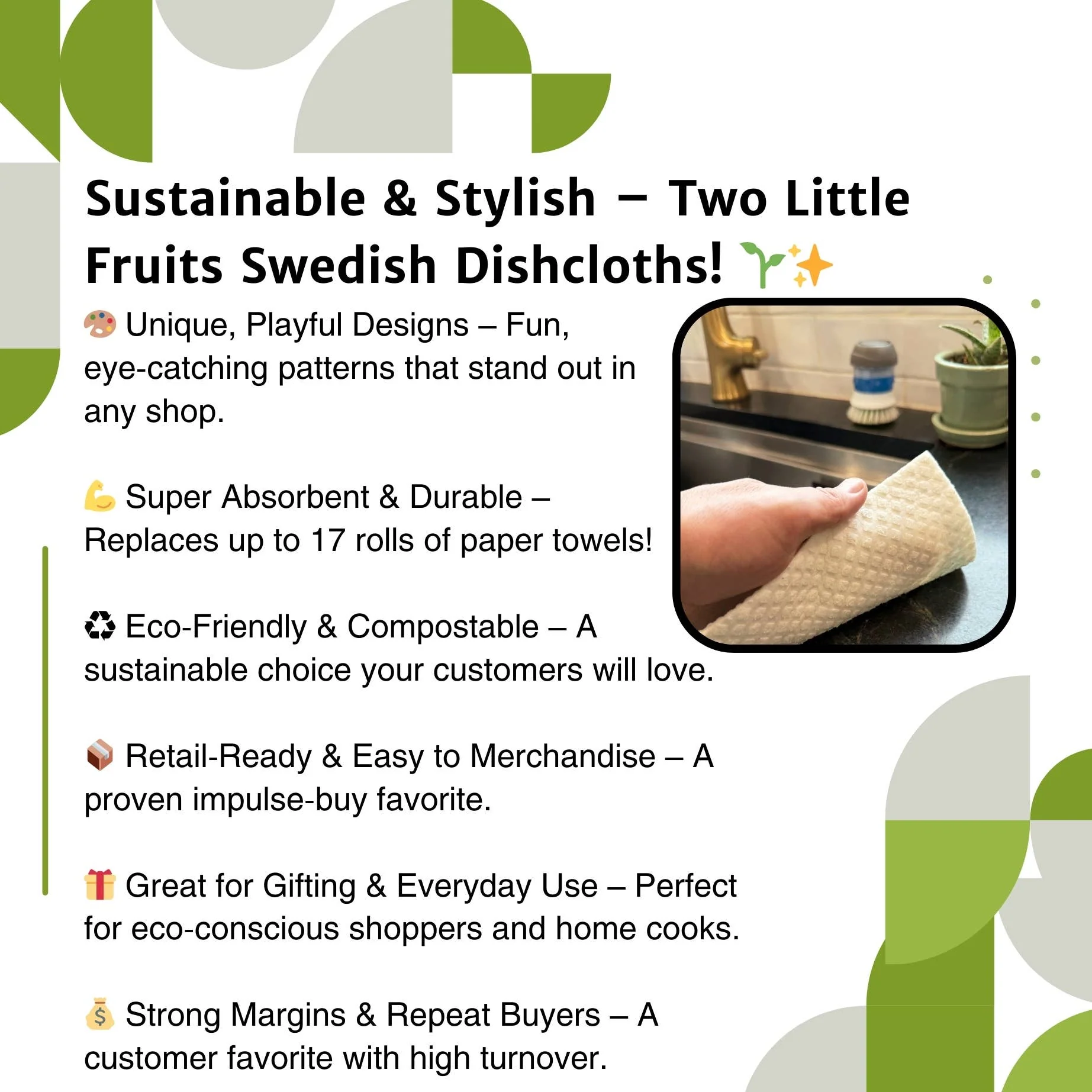 Two Little Fruits: Swedish Dishcloth - Garden Snail – Reusable Swedish Sponge - Image 6
