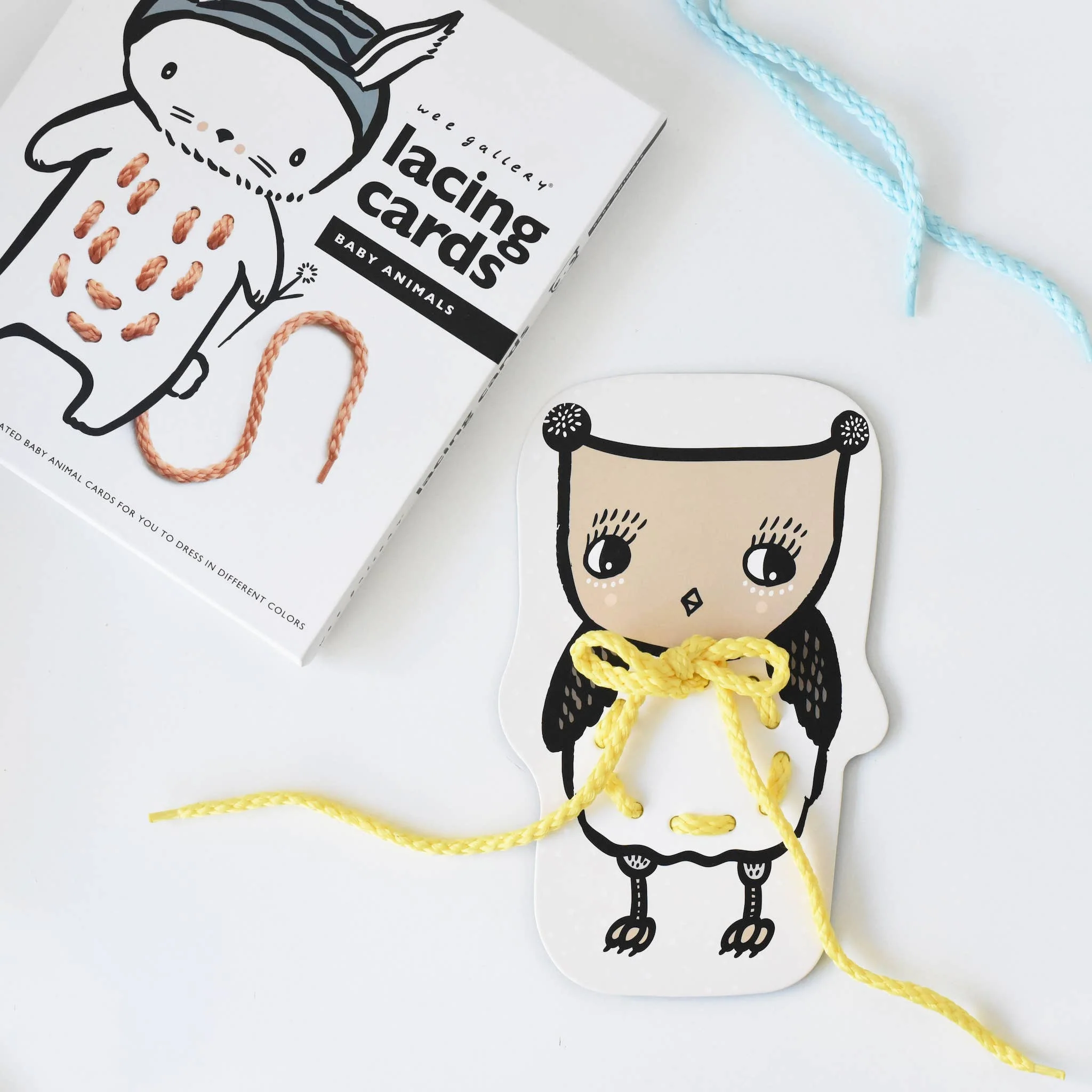 Wee Gallery: Lacing Cards - Baby Animals - Image 3