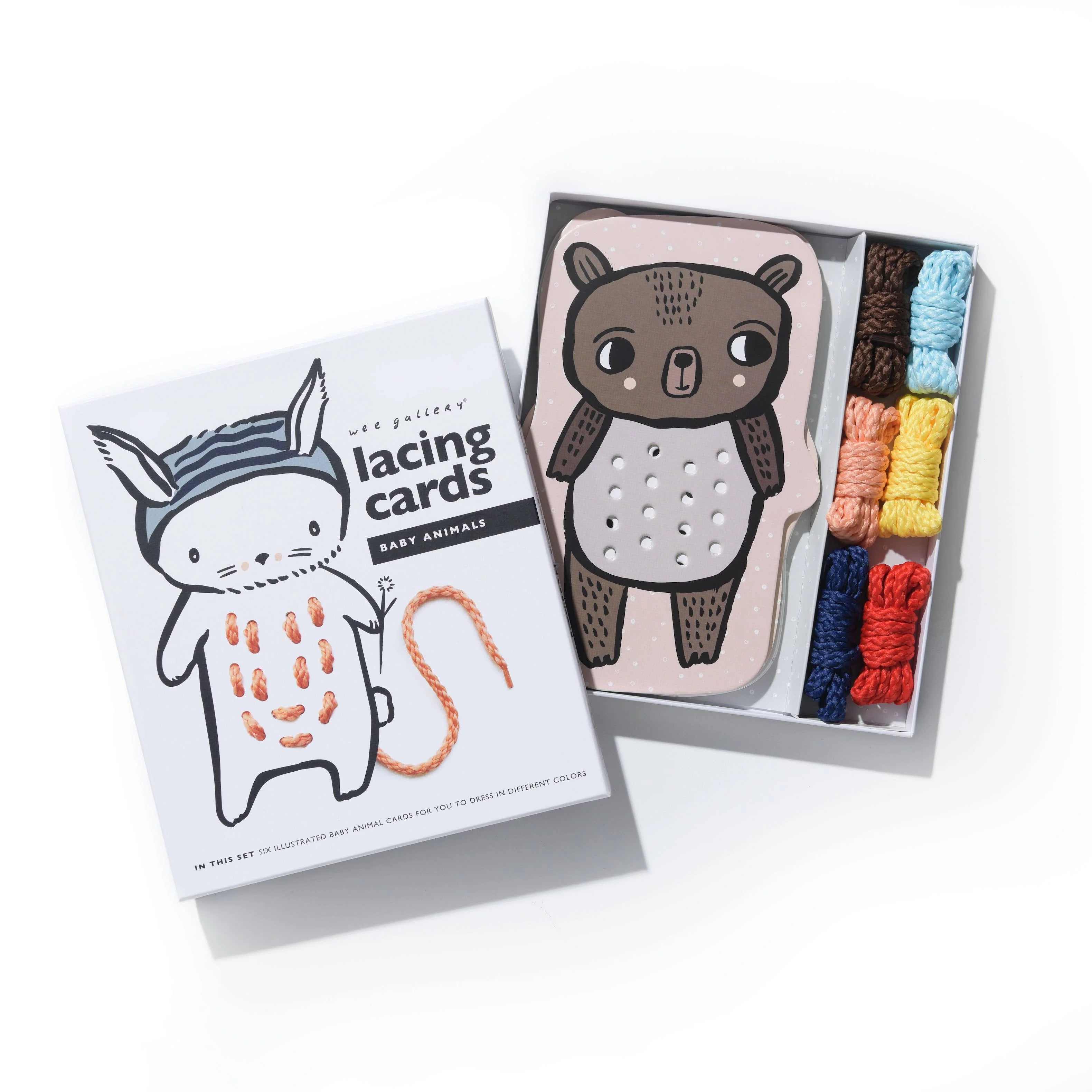 Wee Gallery: Lacing Cards - Baby Animals - Image 5