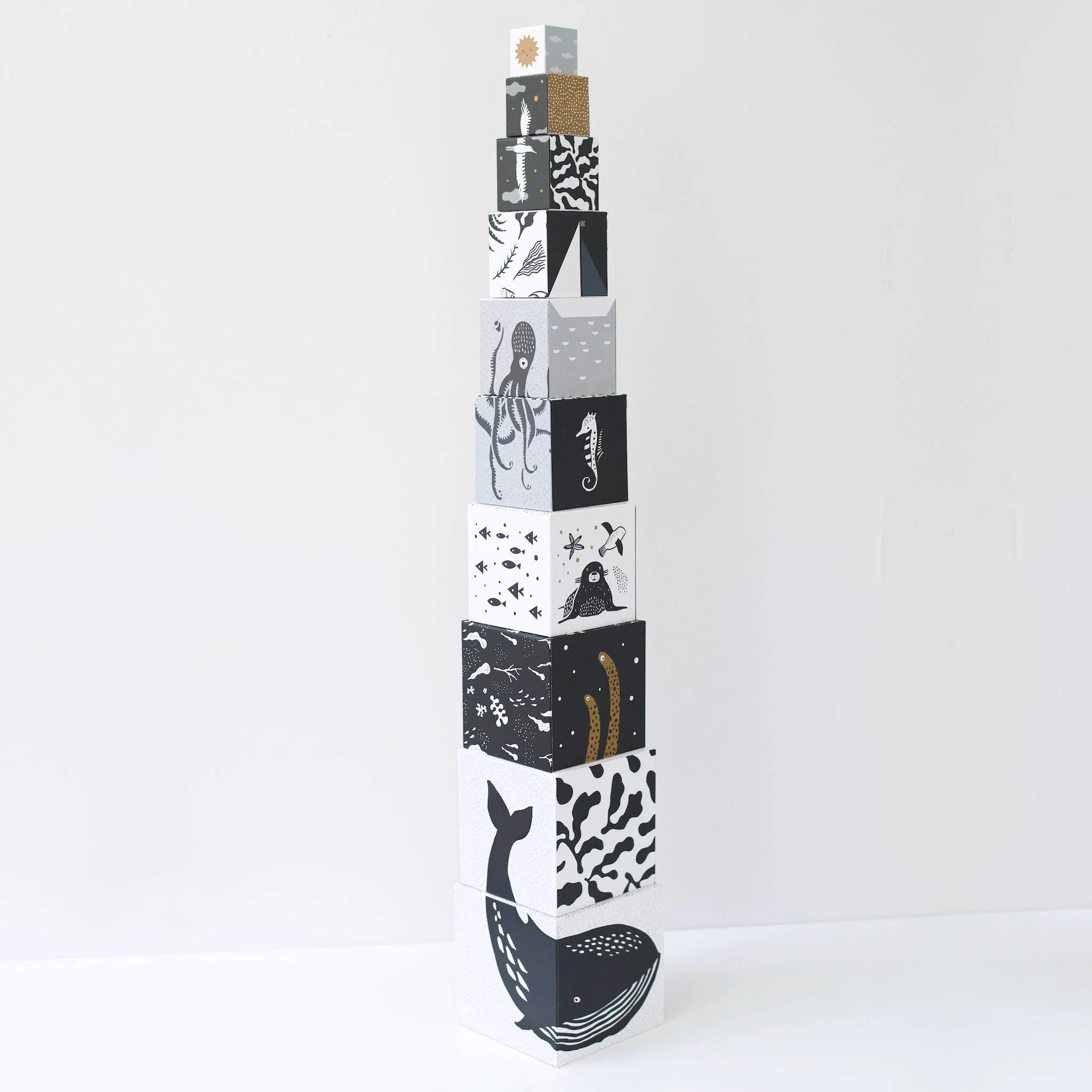 Wee Gallery: Nesting Blocks - Ocean Animals - Image 3