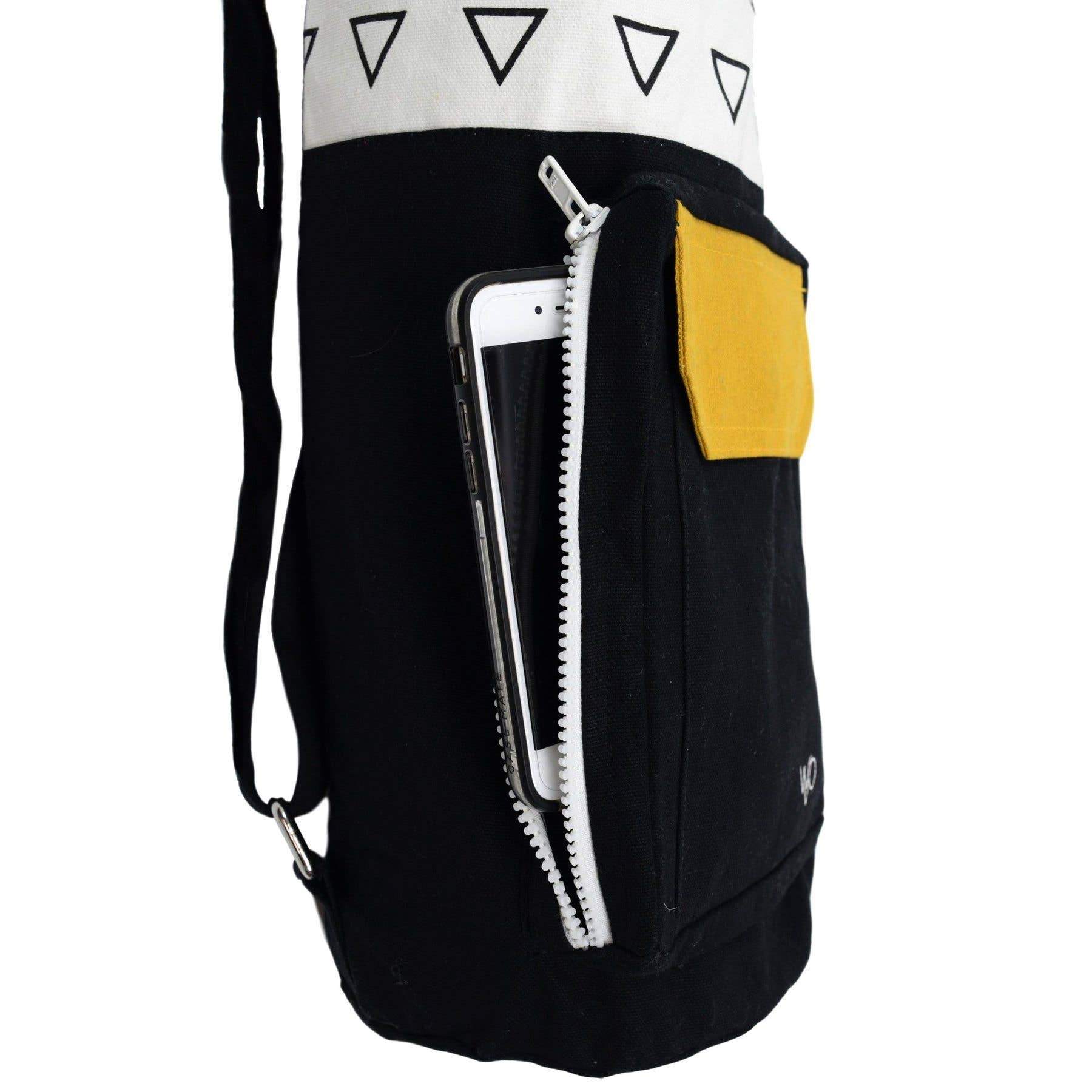 West Path: Yoga Mat Bag Fair Trade Certified Organic Cotton - Image 4
